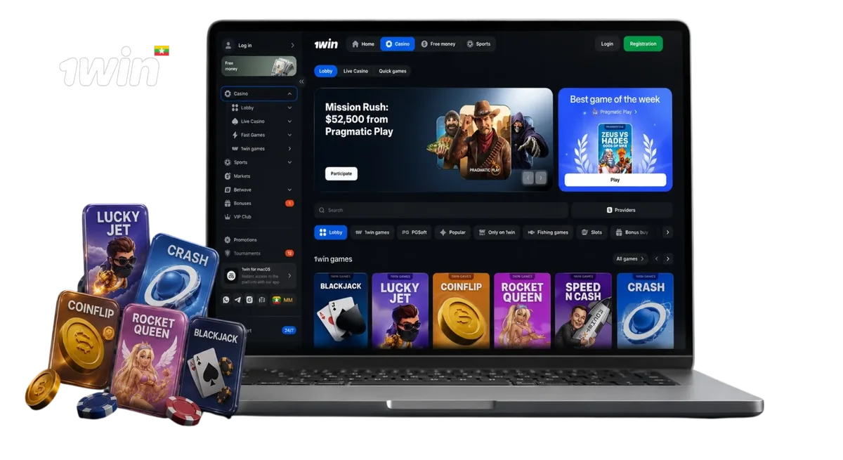 The official 1win online casino in Myanmar.